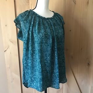 💕 Lauren Conrad Sleeveless Floral Top - EUC